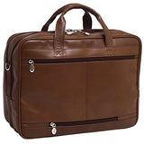 McKleinUSA ROCKFORD 86515 Brown Leather 17" Laptop Case