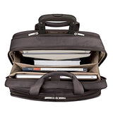 Solo Walker 15.6 Inch Premium Leather Rolling Laptop Case, Espresso