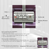 Andiamo Elegante Aluminum Frame 28" Large Zipperless Luggage With Spinner Wheels (28in, Quartz)