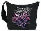 Dancing Participle Don't Tell Me What To Do Embroidered Sling Bag