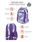 High Sierra Curve Backpack, Flower Daze/Deep Purple/White
