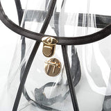 Heavy Duty Clear Backpack Stadium Security Approved Mini Gym Drawstring Bag