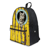 Bigcardesigns Canvas Animal Cat Women Canvas Bookbag Backpack Teenagers