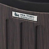 Mia Toro M1028-03Pc-Slv Italy Diamante Spazzolato Hardside Spinner Luggage 3 Piece Set, Silver
