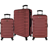 Elite Luggage Tustin 3 Piece Hardside Spinner Luggage Set (Teal)