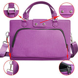 Spin 7 Case,2 in 1 Accurately Designed Protective PU Leather Cover + Portable Carrying Bag for 14" Acer Spin 7 SP714-51 Series Laptop,Purple