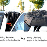 GADIEMKENSD Large 8 Rib Travel Automatic Umbrella Windproof with Auto Open Close Button Reverse