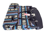 Trendy Flyer Computer/Laptop Rolling Bag 2 Wheel Case Tribal Blue