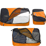 eBags Packing Cubes for Travel - 3pc Set - (Tangerine)