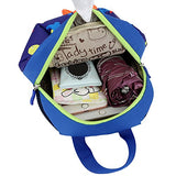 Samber Children Cute Cartoon Backpacks Schoolbag Anti-Loss With Traction Rope (Dark Blue)