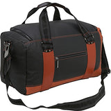 Hadaki Jet-Setter Duffle Bag, Black/Rust