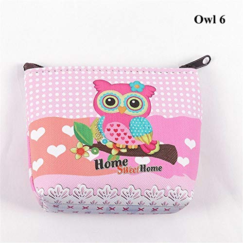 Holder Unicorn Coin Purse Flamingo Mini Wallet Earphone Package Women Handbag (Size - Owl 6)