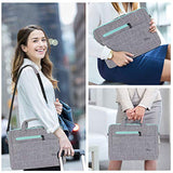 BRINCH 15-15.6 Inch Multi-Functional Suit Fabric Portable Laptop Sleeve Case Shoulder Messenger Bag