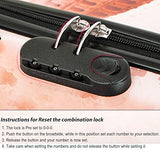 Flieks Graphic Print Luggage Set 3 Piece ABS + PC Spinner Travel Suitcase (Eiffel Tower)