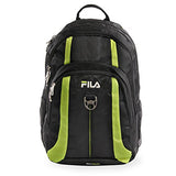 Fila Edge Laptop Backpack BLACK/NEON LIME One Size