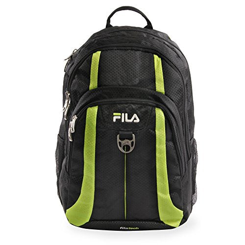 Fila Edge Laptop Backpack BLACK/NEON LIME One Size