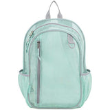 Eastsport Active Mesh Backpack with Padded Adjustable Straps, Mint/Soft Silver