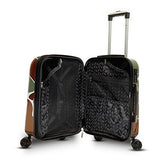 Gabbiano Camo Collection 3 Piece Hardside Spinner Set (Green)