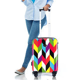French Bull 20" Hard Case Carry On Spinner Luggage - Women, Girls, Designer, Lightweight, TSA Lock - Ziggy