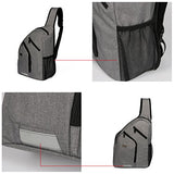 Shoulder Backpack Chest Crossbody Bags Large Travel Sling Pack for Men