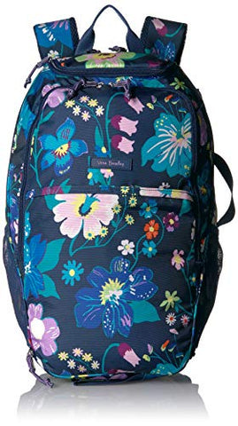 Vera Bradley Lighten Up Journey Backpack, Polyester, Firefly Garden