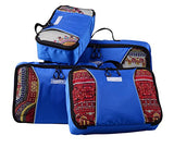 Xabl Packing Cubes Travel Luggage Organizer 4Pc Set (Blue)