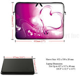 Meffort Inc 17 17.3 Inch Neoprene Laptop Sleeve Bag Carrying Case With Hidden Handle And Adjustable