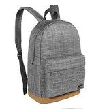 Freewander Bookbag Basic Backpack Lightweight Simple Daypack for Teens (01-Grey-6)