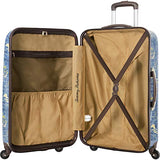 Tommy Bahama Carry On Hardside Luggage Spinner Suitcase, Navy Map Print