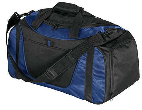 Port & Company Luggage-And-Bags Improved Two Tone Small Duffel Osfa Navy/ Black