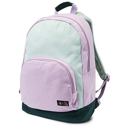 Volcom Junior's School Yard Canvas Backpack, light blue, One Size Fits All