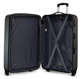 Travelcross Milano Luggage 3 Piece Lightweight Spinner Set (Black)