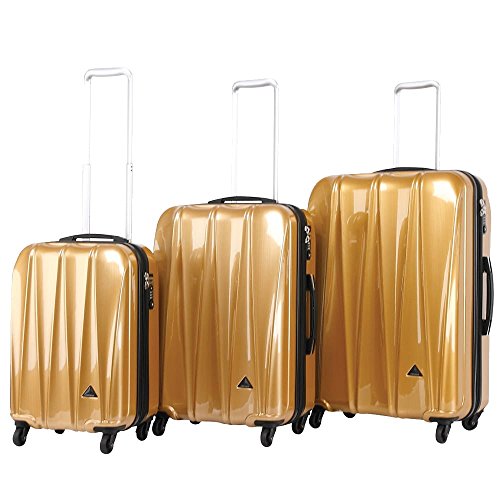 Triforce Trident Collection Hardside 3 Piece Spinner Luggage Set