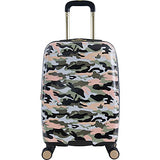 Aimee Kestenberg Women's Sergeant 20" Camo Printed Hardside Expandable 8-Wheel Spinner Carry-on