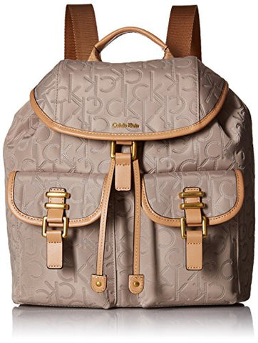 Calvin Klein Bailey Nylon Backpack, Barley