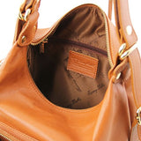 Tuscany Leather Tl Bag Leather Convertible Bag Red Leather Backpacks