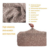 Travel Luggage Cover，Pink Rose Gold Metallic Glitter，Washable Elastic Durable , With Concealed Zipper Suitcase Protector Fits For 29-32 Inch -XL.