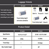 CO-Z Premium Vintage Luggage Sets 24" Trolley Suitcase and 12" Hand Bag Set with TSA Locks (Pink + Beige) (12" +24" Pink)