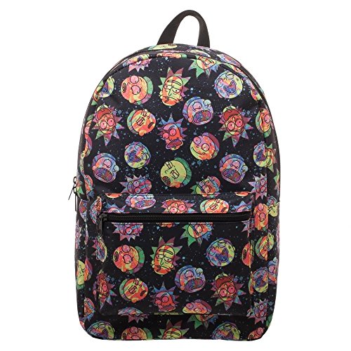 Bioworld Rick & Morty Black Mini Backpack Rick & Morty Black Mini Backpack Bioworld Novelty Print | eBay main image 2