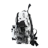 GIOVANIOR Cute Meow Black Cat Kitten Paws Travel School Backpack for Boys Girls Kids