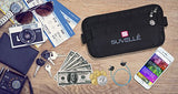 Suvelle Rfid Blocking Travel Money Belt Wallet Concealed Travel Pouch And Passport Holder