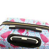 HALINA Bouffants & Broken Hearts Party Flamingos 3 Piece Set Luggage, Multicolor