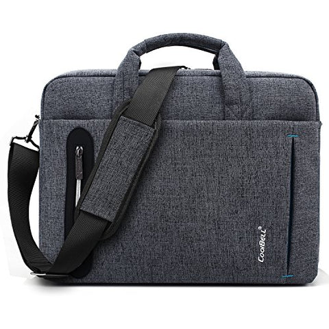 Coolbell 15.6 Inch Laptop Bag Messenger Bag Hand Bag Multi-Compartment Briefcase Oxford Nylon