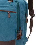 Casual Canvas Men Bag - Computer Backpack Student Leisure Shoulder Bags (Sky Blue)