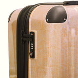 Mia Toro Italy Macchiolina Polish Hardside 26 Inch Spinner, Silver