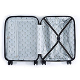 French Bull 20" Hard Case Carry On Spinner Luggage - Women, Girls, Designer, Lightweight, TSA Lock - Ziggy