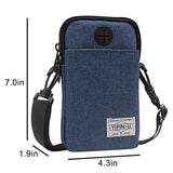 Aibearty Small Crossbody Cell Phone Purse Multifunctional Outdoor Messenger Handbag