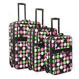 World Traveler Expandable Upright Luggage Set, New Multi Dot