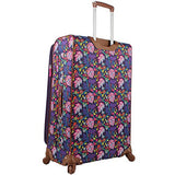 Lily Bloom Luggage Set 4 Piece Suitcase Collection With Spinner Wheels For Woman (Rake It In Black)