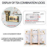 COTRUNKAGE Travel Vintage Luggage Set for Women with Spinner Wheels, Floral (13" & 26")